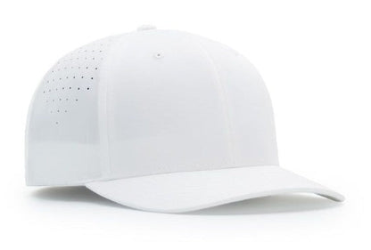 Richardson Solid White Performance Ignite Lt Laser Perf Official's Cap