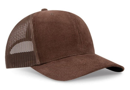 OTTO Cap 6 Panel Adult and Youth Poly Cotton Mid Profile Mesh Back Trucker Hat 112-1