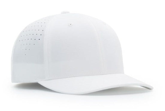 Richardson Solid White Performance Ignite Lt Laser Perf Official's Cap 787