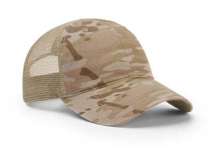Richardson Camo 6 Panel Trucker Mesh Relaxed Tactical Multicam 111PT