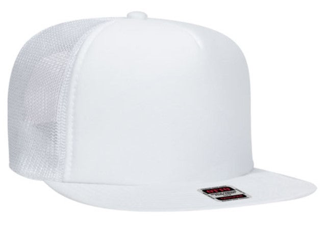 Budget Caps | Otto Foam Front Flat Visor High Crown Golf Style Mesh Back 132-1037