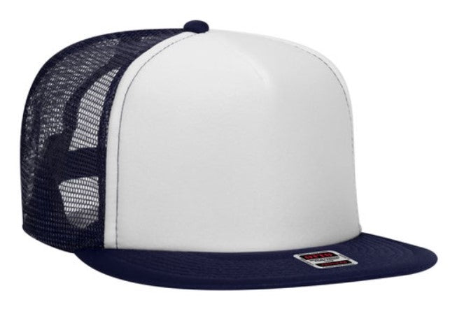 Budget Caps | Otto Foam Front Flat Visor High Crown Golf Style Mesh Back 132-1037