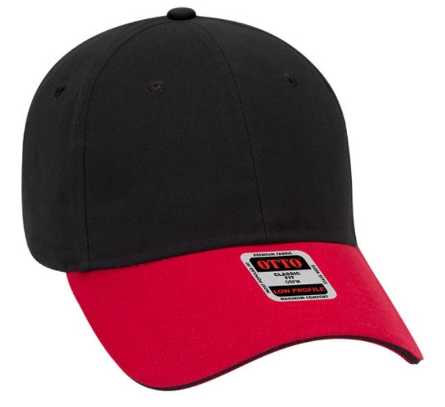 Blank Caps | Otto Brushed Cotton Twill Sandwich Visor Low Profile  23-430