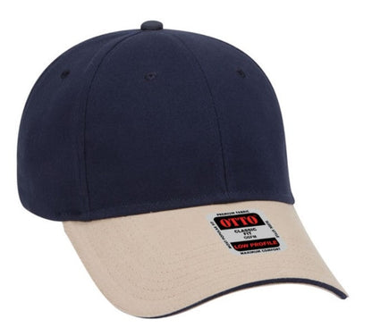 Blank Caps | Otto Brushed Cotton Twill Sandwich Visor Low Profile  23-430