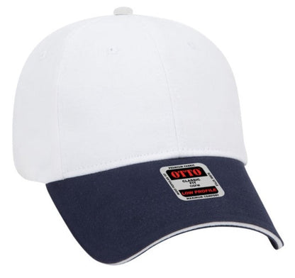Blank Caps | Otto Brushed Cotton Twill Sandwich Visor Low Profile  23-430