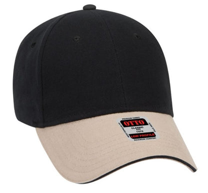 Blank Caps | Otto Brushed Cotton Twill Sandwich Visor Low Profile  23-430