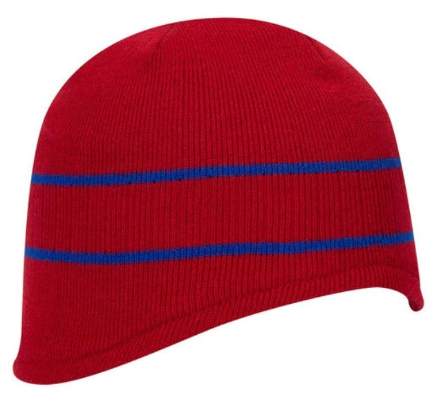 Otto Acrylic Knit Beanie with Stripes 100-630