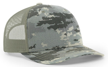 Richardson Trucker Camo Pattern Twill Mesh
