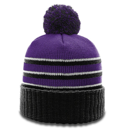 Richardson Pom Pom Knit With Cuff 12 Inch