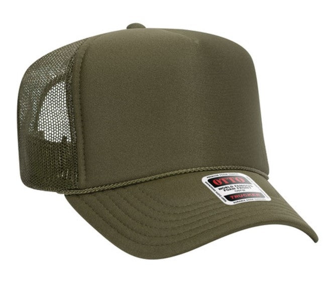 Budget Caps | Otto Foam Front High Crown Golf Mesh Back Caps 39-165