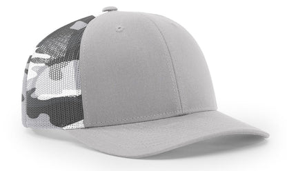 Richardson 6 Panel Trucker Printed Camo Mesh Back 112PM Camo