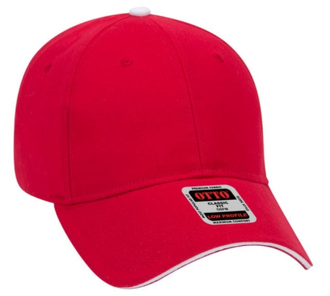 Blank Caps | Otto Brushed Cotton Twill Sandwich Visor Low Profile  23-430