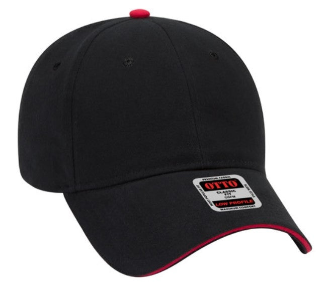 Blank Caps | Otto Brushed Cotton Twill Sandwich Visor Low Profile  23-430