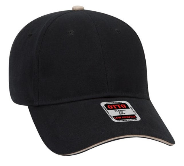 Blank Caps | Otto Brushed Cotton Twill Sandwich Visor Low Profile  23-430