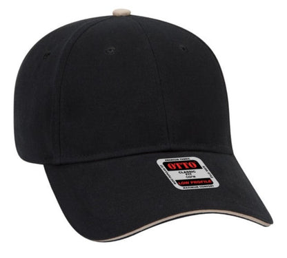 Blank Caps | Otto Brushed Cotton Twill Sandwich Visor Low Profile  23-430