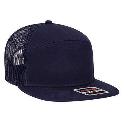 Otto 7 Panel Trucker Mesh Flat Bill 172-1298