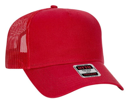 Otto Cotton Twill 5 Panel Low Profile Mesh Back Trucker Hat 102-664 (Replaces 102-1318)