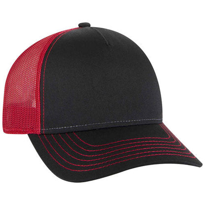 Otto Cotton Twill 5 Panel Low Profile Mesh Back Trucker Hat 102-664 (Replaces 102-1318)