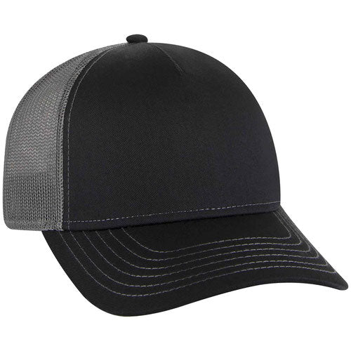 Otto Cotton Twill 5 Panel Low Profile Mesh Back Trucker Hat 102-664 (Replaces 102-1318)
