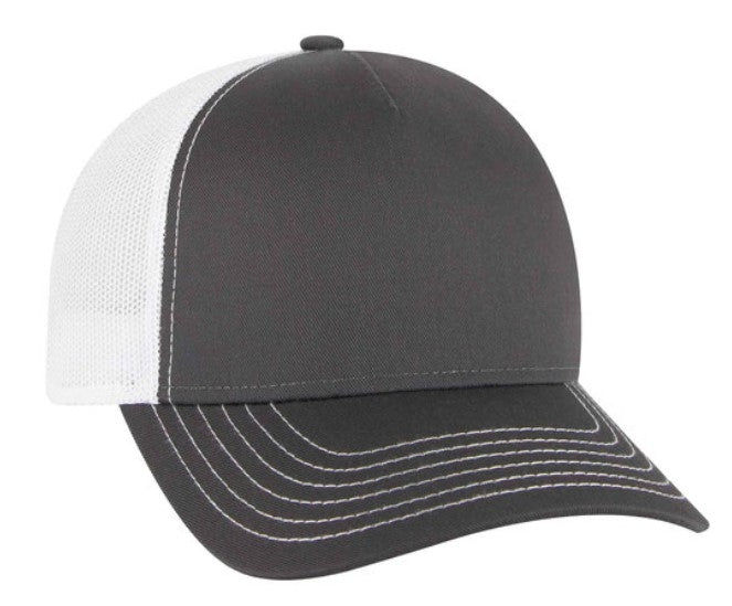 Otto Cotton Twill 5 Panel Low Profile Mesh Back Trucker Hat 102-664 (Replaces 102-1318)