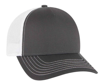 Otto Cotton Twill 5 Panel Low Profile Mesh Back Trucker Hat 102-664 (Replaces 102-1318)