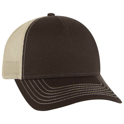 Otto Cotton Twill 5 Panel Low Profile Mesh Back Trucker Hat 102-664 (Replaces 102-1318)