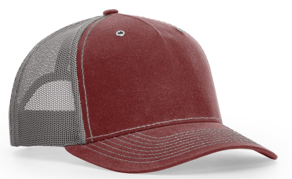 Richardson Hawthorne Workwear Waxed Cotton Trucker Mesh Hat 112WH