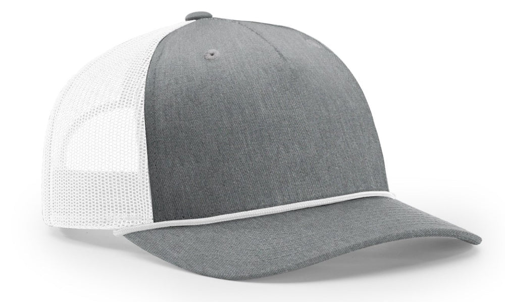 Richardson Seamless 5 Panel Roped Front Trucker Mesh Back Hat  112FPR