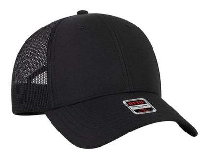OTTO Cap 6 Panel Polyester Low Profile Micro Mesh Back Trucker Hat 83-3