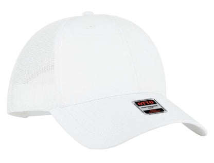 OTTO Cap 6 Panel Polyester Low Profile Micro Mesh Back Trucker Hat 83-3