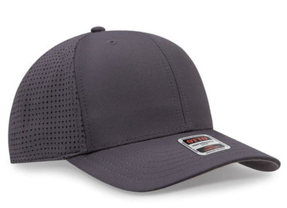 OTTO Cap 6 Panel Mid Profile Perforated Mesh Back Panels Hat 27-2