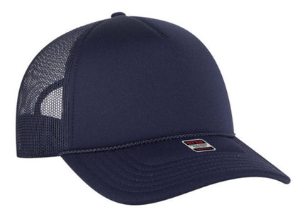 OTTO Cap 5 Panel Low Profile Mesh Back Trucker Hat 39102-1