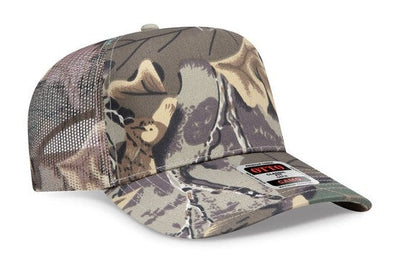 OTTO Cap Camouflage 5 Panel Mid Crown Mesh Back Trucker Hat