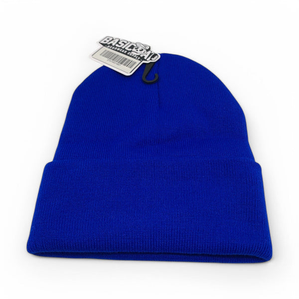 BASIC CAP Plain Long Cuffed Beanie PLB - ROYAL