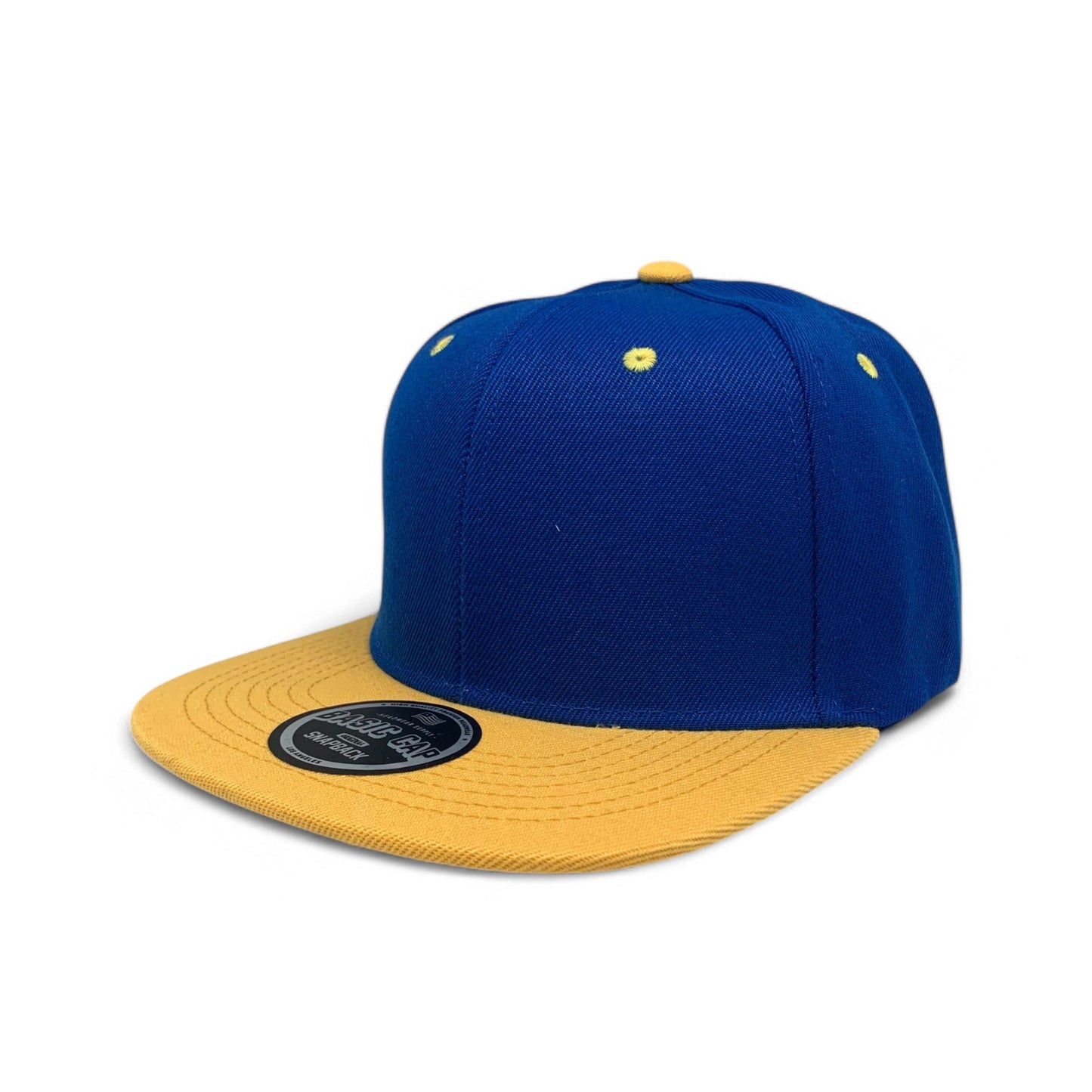 Basic Cap Plain Poly Snapback Hat 8002