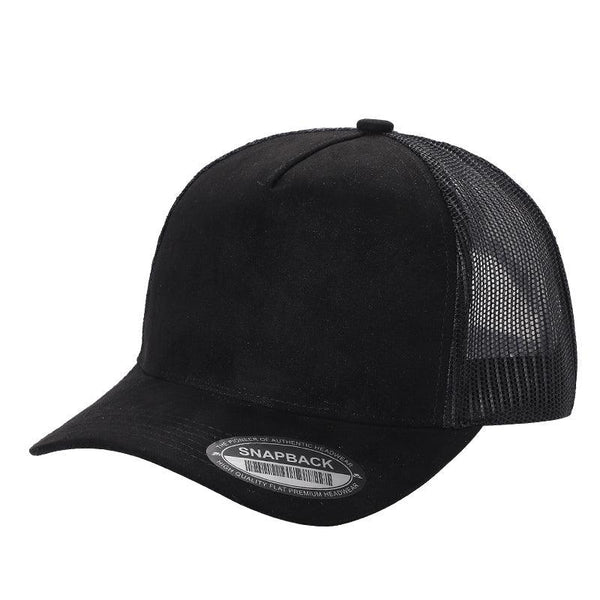 Premium Blank Hats  SUM - SUEDE MESH - BLK