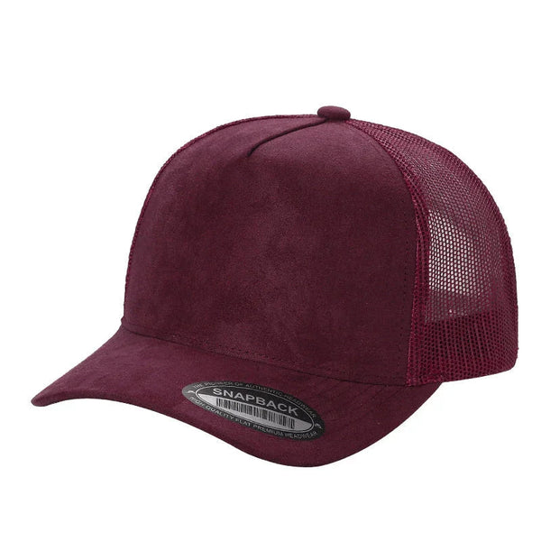 Premium Blank Hats  SUM - SUEDE MESH - WINE