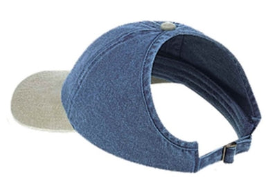 Otto Washed Pigment Dyed Cotton Twill Ponytail Low Profile Pro Style  69-382