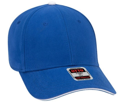 Blank Caps | Otto Brushed Cotton Twill Sandwich Visor Low Profile Pro Style 23-370