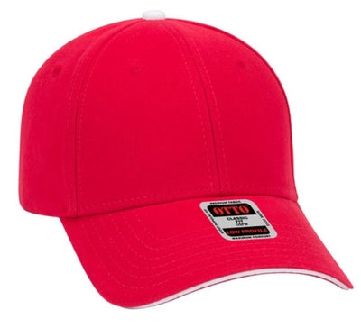 Blank Caps | Otto Brushed Cotton Twill Sandwich Visor Low Profile Pro Style 23-370