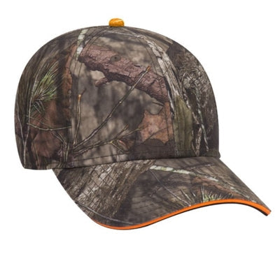 OTTO Cap Mossy Oak Superior Polyester Twill Sandwich Visor  171-1294