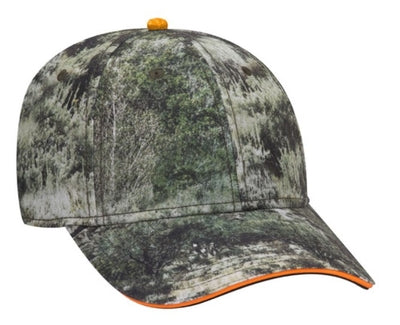 OTTO Cap Mossy Oak Superior Polyester Twill Sandwich Visor  171-1294