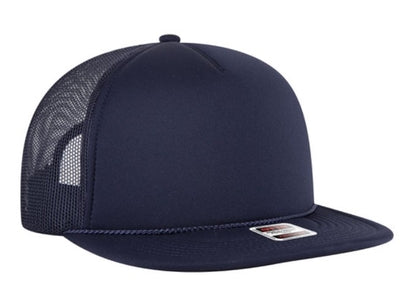 OTTO 5 Panel Foam Front Mesh Back Trucker Snapback Hat 3995015-1