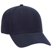 Otto Wool Blend Twill Six Panel Low Profile Baseball Cap  19-208