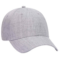 Otto Wool Blend Twill Six Panel Low Profile Baseball Cap  19-208