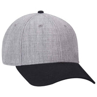 Otto Wool Blend Twill Six Panel Low Profile Baseball Cap  19-208