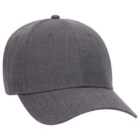 Otto Wool Blend Twill Six Panel Low Profile Baseball Cap  19-208