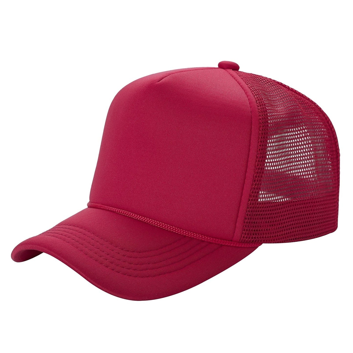 Classic Foam Front Trucker Hat With Mesh Back And Snapback Closure